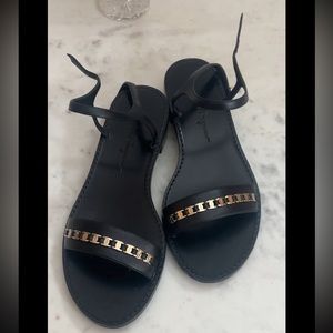 Salvatore Ferragamo Tremiti Nappa Calf Leather Sandals